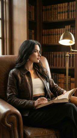 KV Leather - Library Study Corner [VAR:3] [Rotated 60° Right]